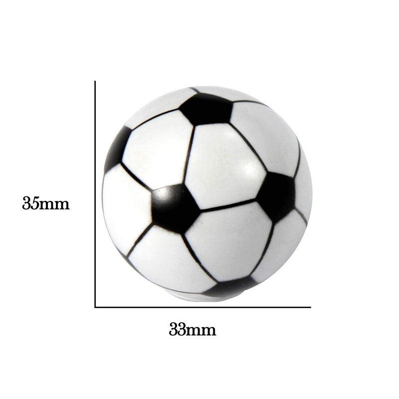ZILucky Soccer Drawer knobs Ball Sports Party Theme Children and Baby Home Decor Drawer Pulls Handles for Dresser Cupboard Wardrobe Cabinet Kitchen Knobs Pack of 6 (Soccer) - Image 2